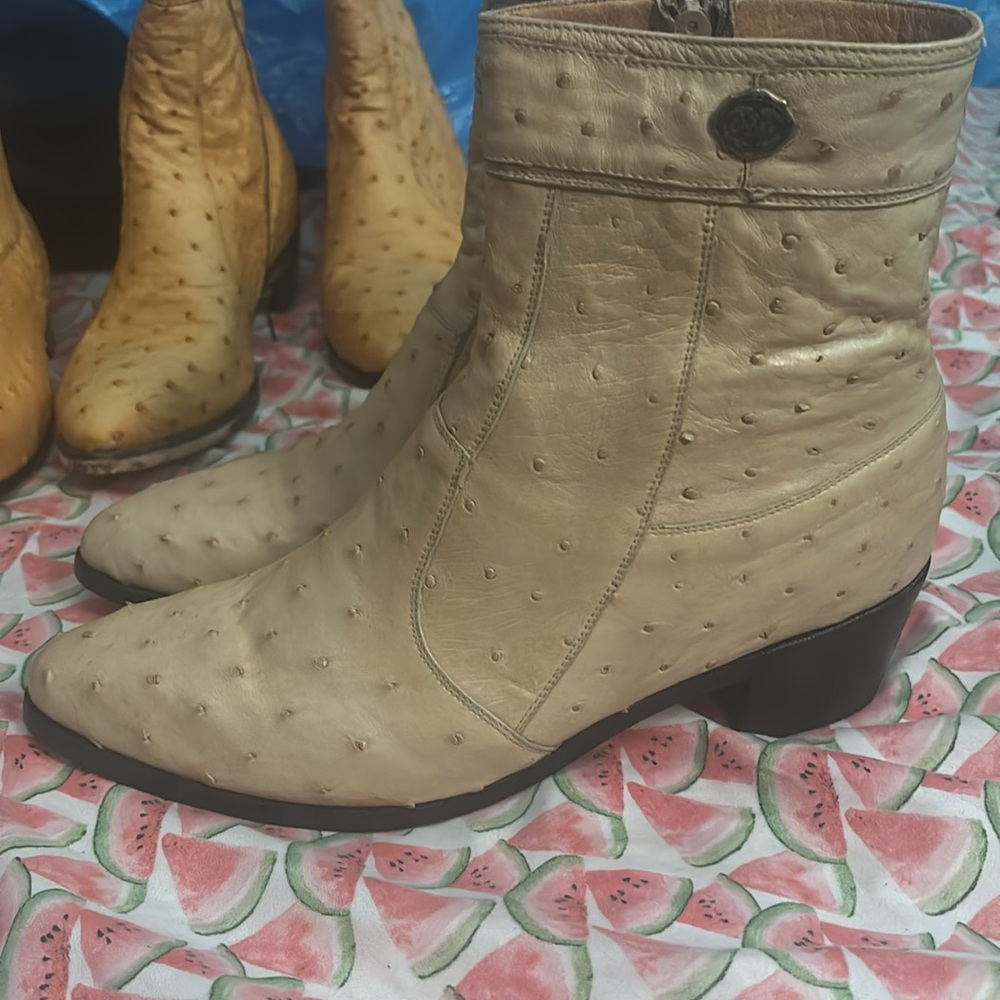 Genuine Ostrich booties - Picture 3 of 7
